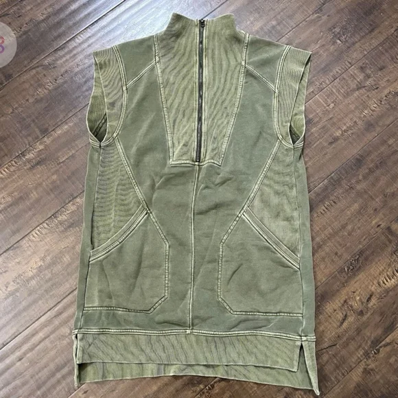 Anthropologie Daily Practice Meru Half Zip Dress Size Petite Medium - Picture 4 of 10